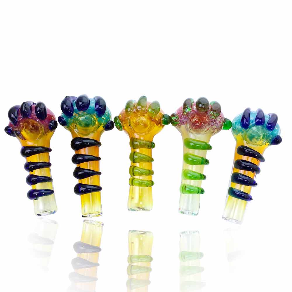 5 INCH CLAW FUMED DEEP HEAD HAND PIPE 150GM