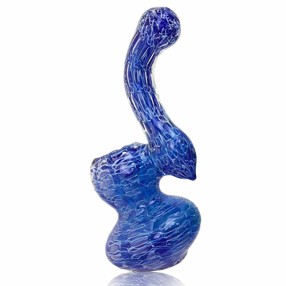 5 INCH MEDIUM DOUBLE GLASS BUBBLER WATER PIPE