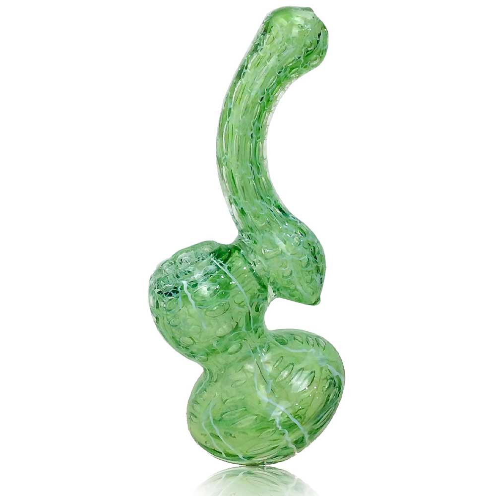 5 INCH MEDIUM DOUBLE GLASS BUBBLER WATER PIPE