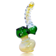 5 INCH MEDIUM FUMED TWISTED NECK BUBBLER WATER PIPE