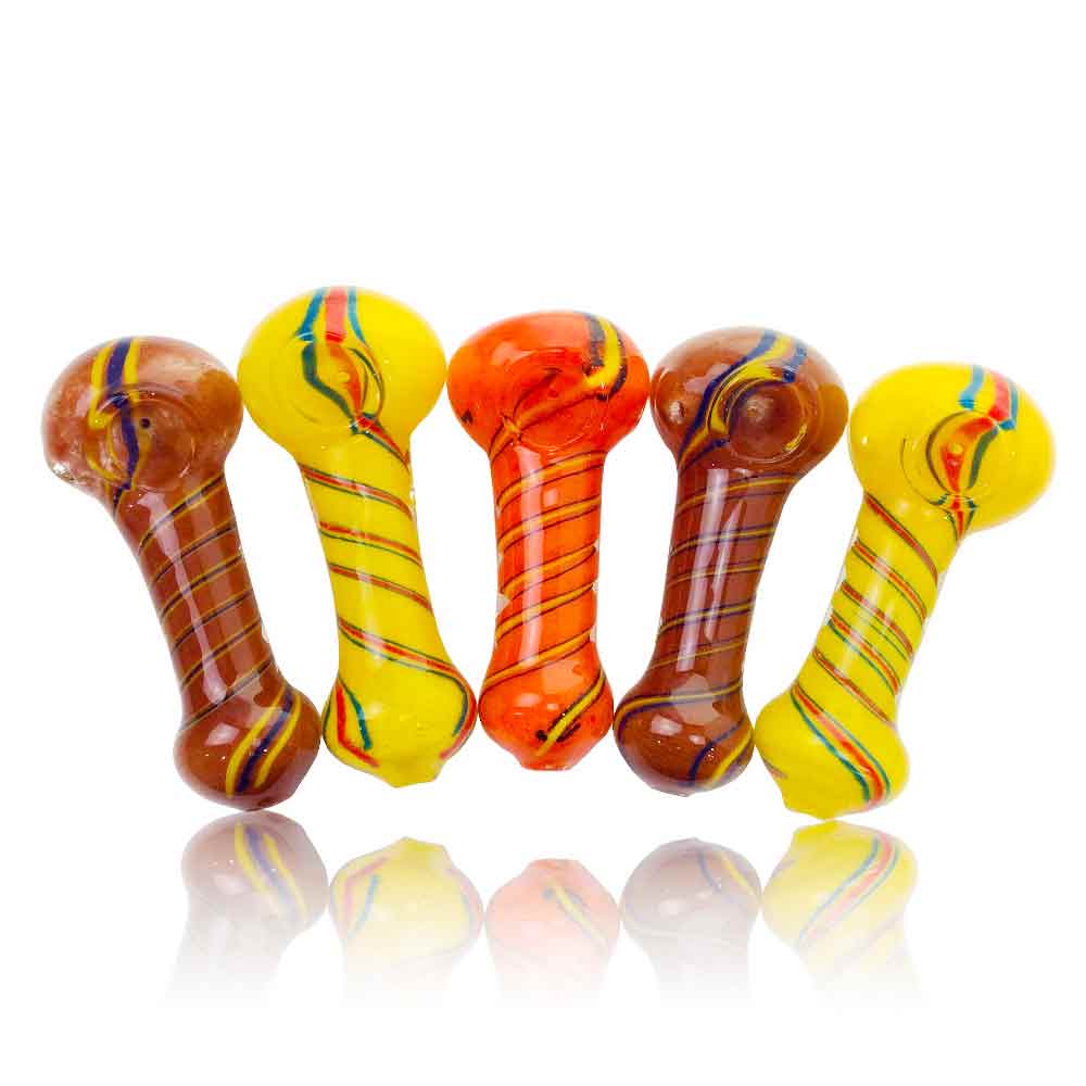 5 INCH SWIRL DEEP HEAD HAND PIPE 150GM