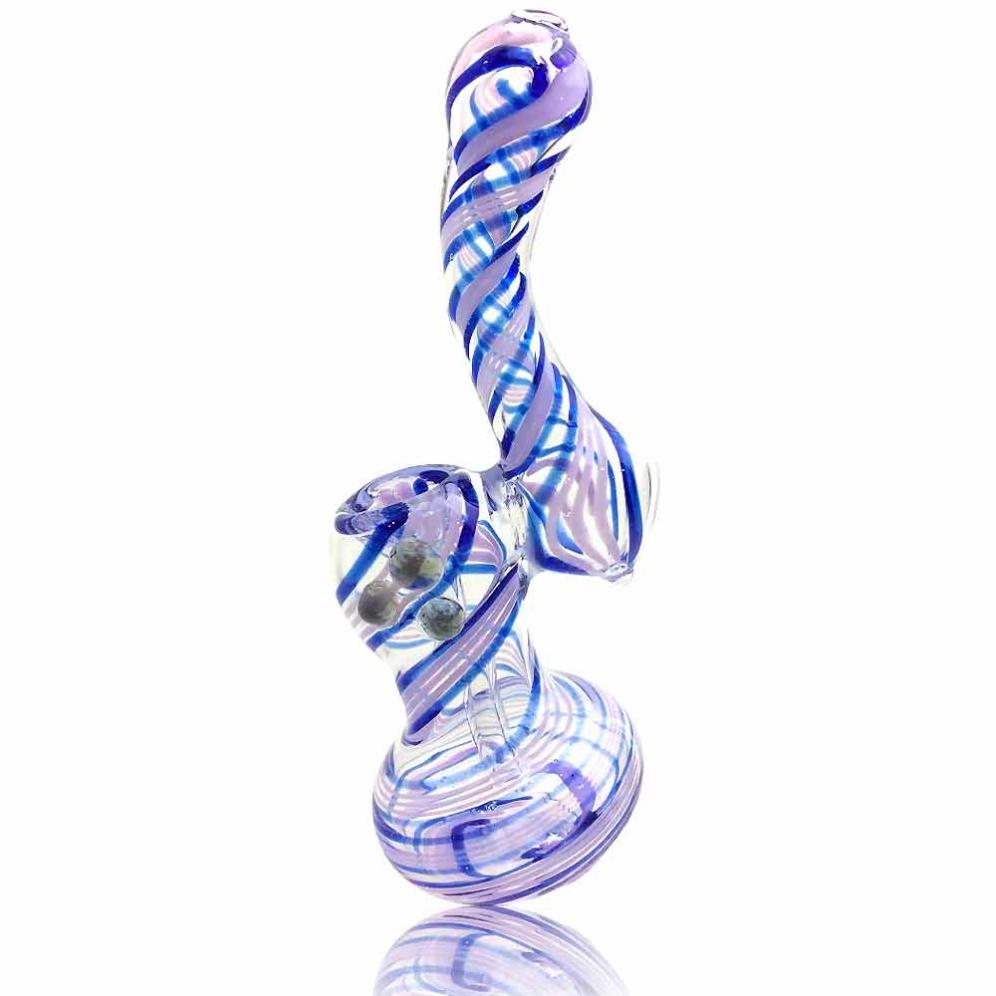 5.5 INCH SWIRL COLORED BUBBLER PIPE