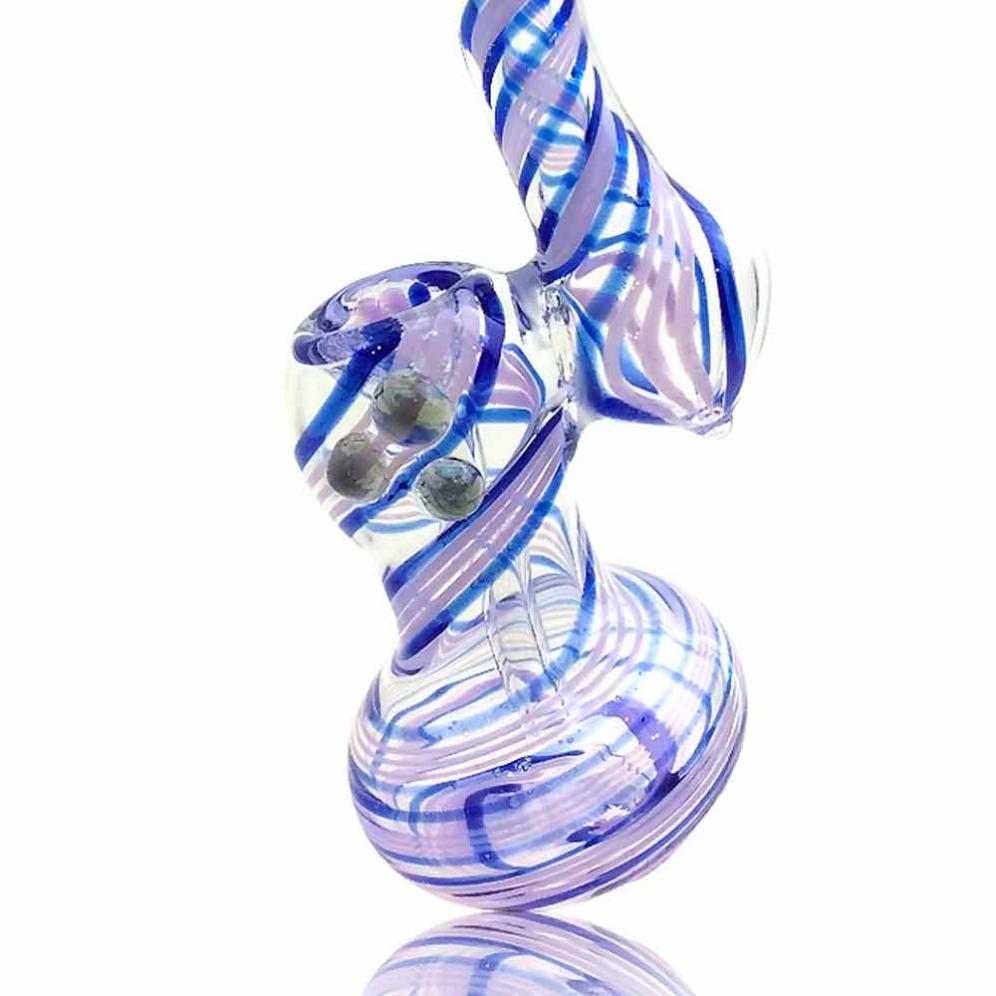 5.5 INCH SWIRL COLORED BUBBLER PIPE