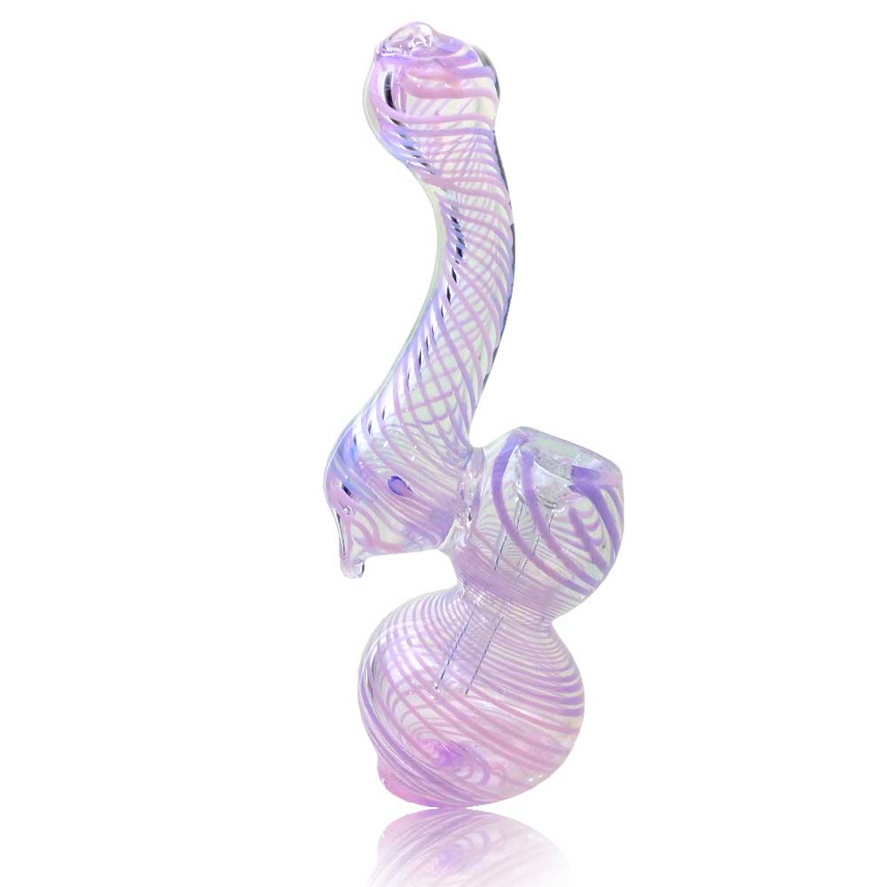 5.5 INCH SWIRL PINK BUBBLER WATER PIPE