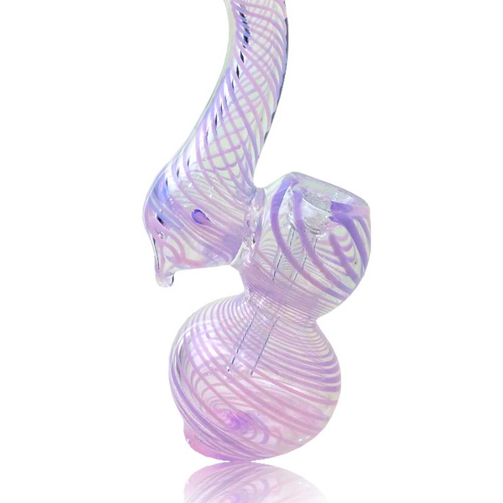 5.5 INCH SWIRL PINK BUBBLER WATER PIPE