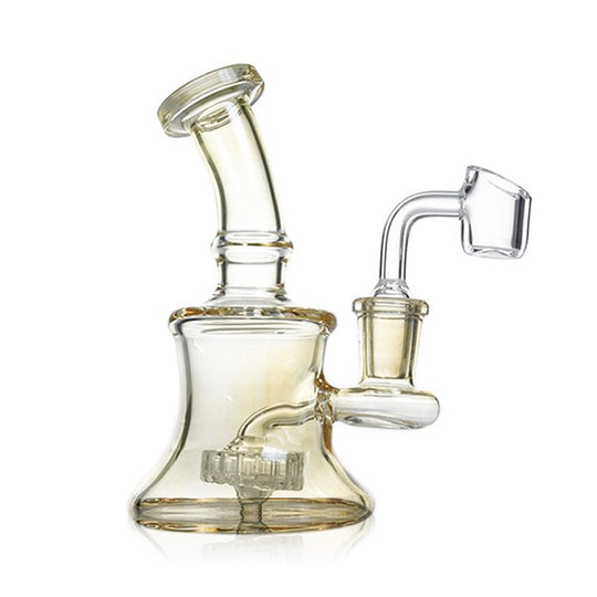 Gold Fumed Dab Rig With Showerhead Perc - 5.5"