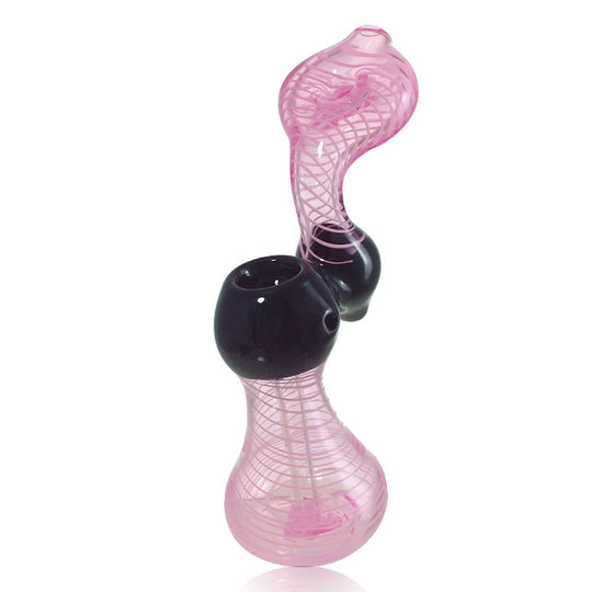 7 INCH BLK JNT PINK DON BUBBLER