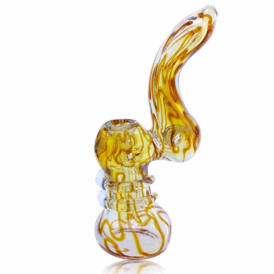 7.5 INCH FUMED DONUT HOLE BUBBLER