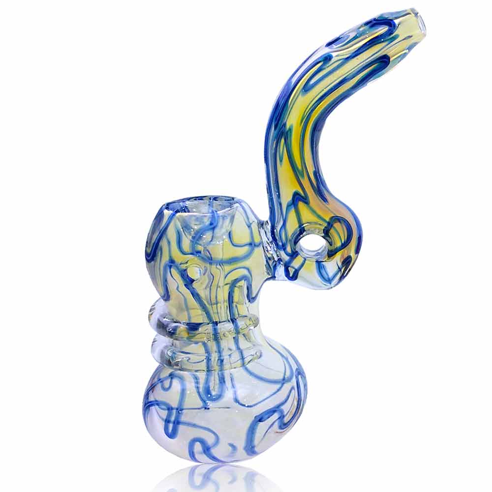 7.5 INCH FUMED DONUT HOLE BUBBLER