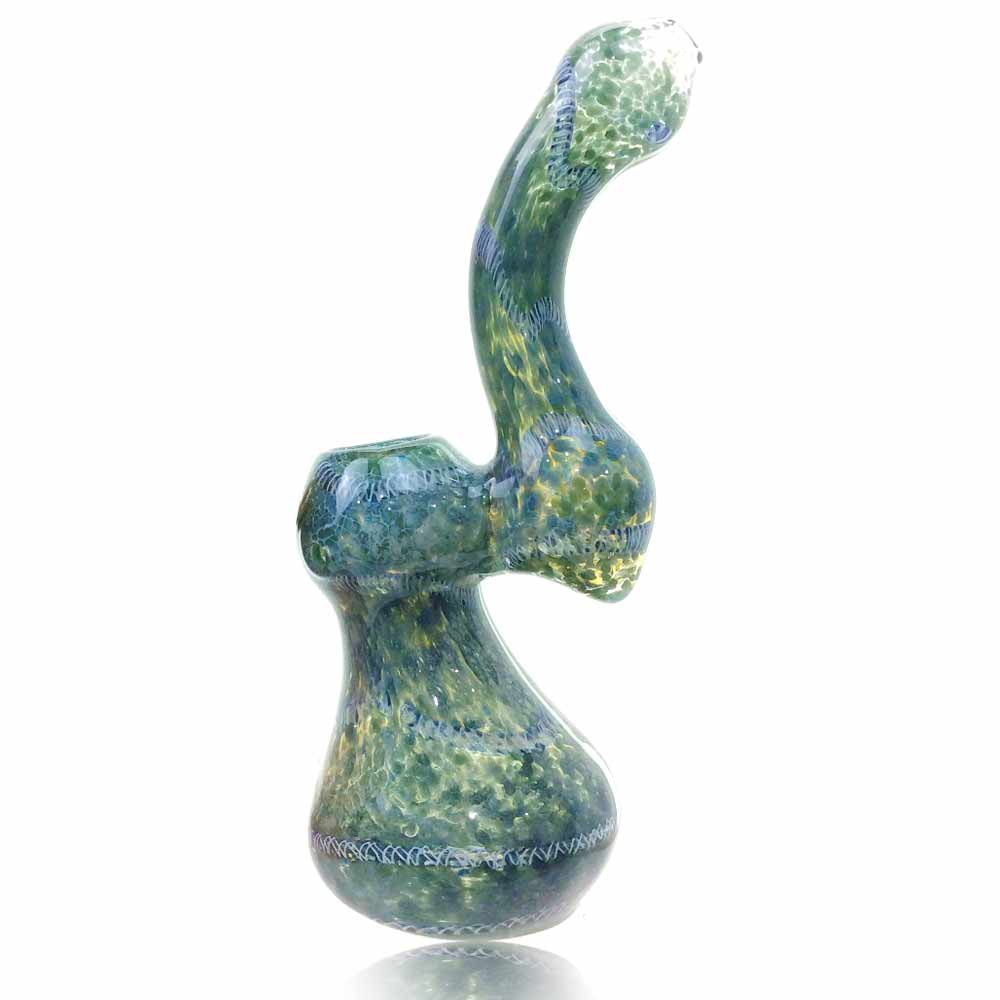 8 INCH COLOR FRIT ROPE BUBBLER