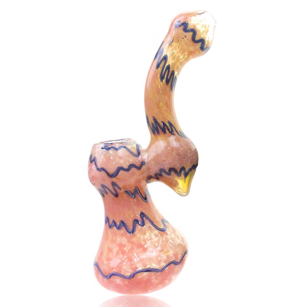 8 INCH COLOR FRIT ROPE BUBBLER