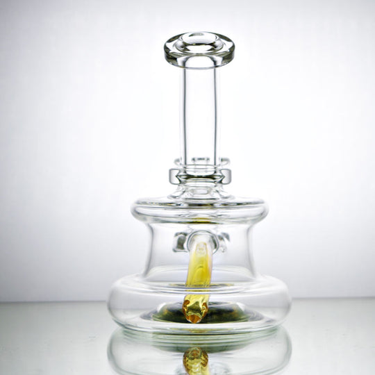 CL1 Glass Jammer With UV Reversal Dab Rig Back