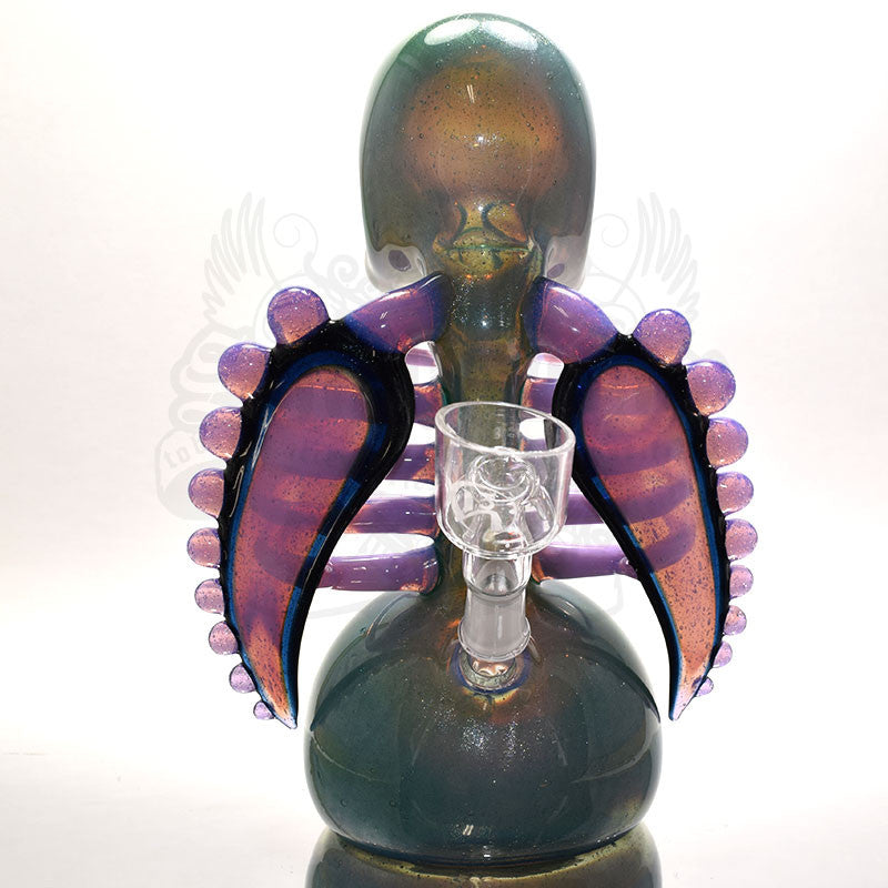 Carsten Carlile Starry Night Skeletal Vapor Bub Rib Cage Rig With Marble - Smoke City