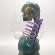Carsten Carlile Starry Night Skeletal Vapor Bub Rib Cage Rig With Marble - Smoke City