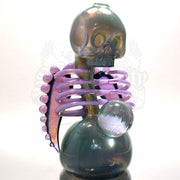 Carsten Carlile Starry Night Skeletal Vapor Bub Rib Cage Rig With Marble - Smoke City