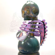 Carsten Carlile Starry Night Skeletal Vapor Bub Rib Cage Rig With Marble - Smoke City