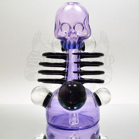 Carsten Carlile Purple Rain Skeletal Vapor Bub Rib Cage Rig With Marbles - Smoke City