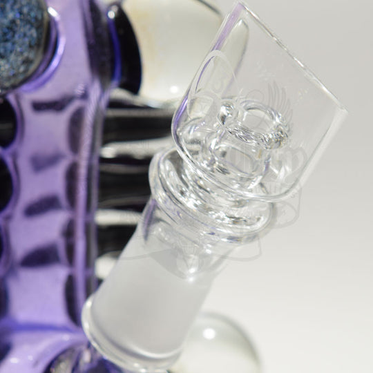 Carsten Carlile Purple Rain Skeletal Vapor Bub Rib Cage Rig With Marbles - Smoke City