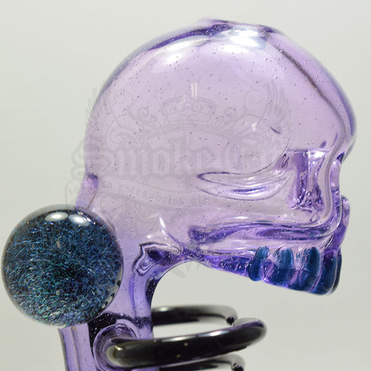 Carsten Carlile Purple Rain Skeletal Vapor Bub Rib Cage Rig With Marbles - Smoke City