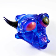 BNC Delightful Devil Glass Pendant Blue Honeycomb Eye 3
