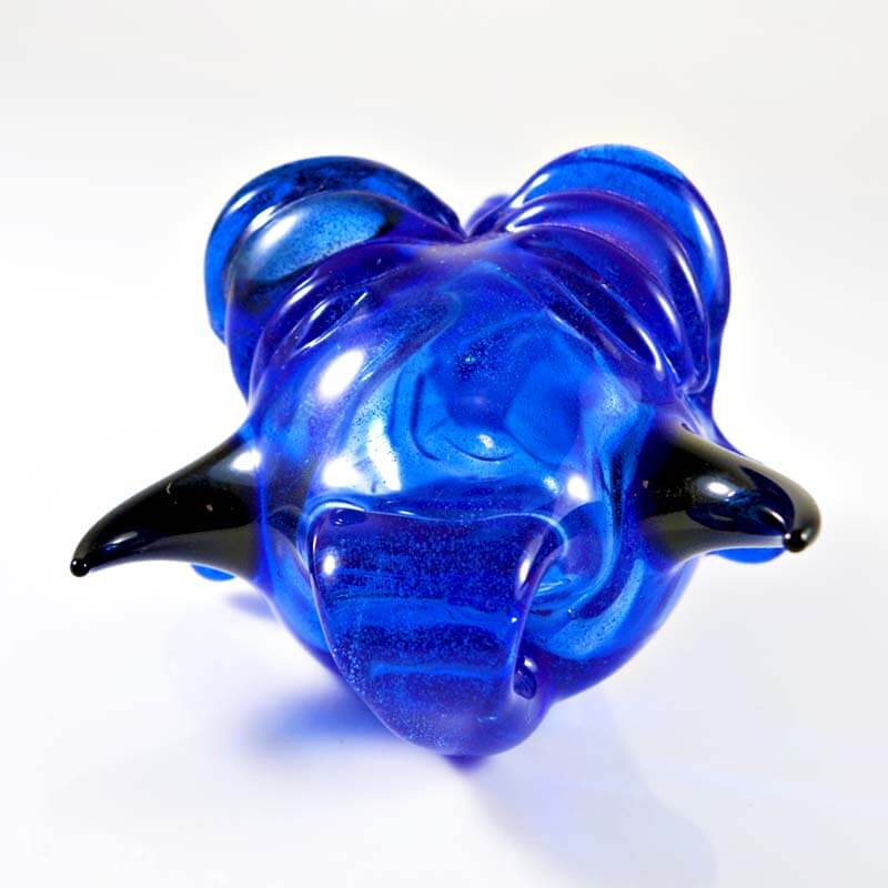 BNC Delightful Devil Glass Pendant Blue Honeycomb Eye 7