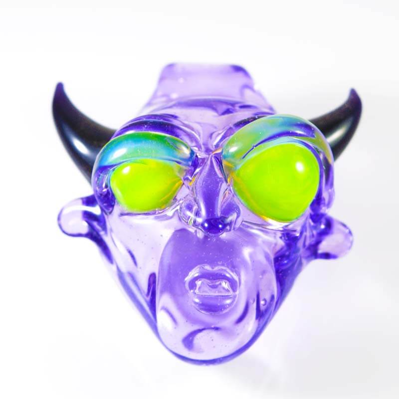 BNC Delightful Devil Glass Pendant Purple Rain 1