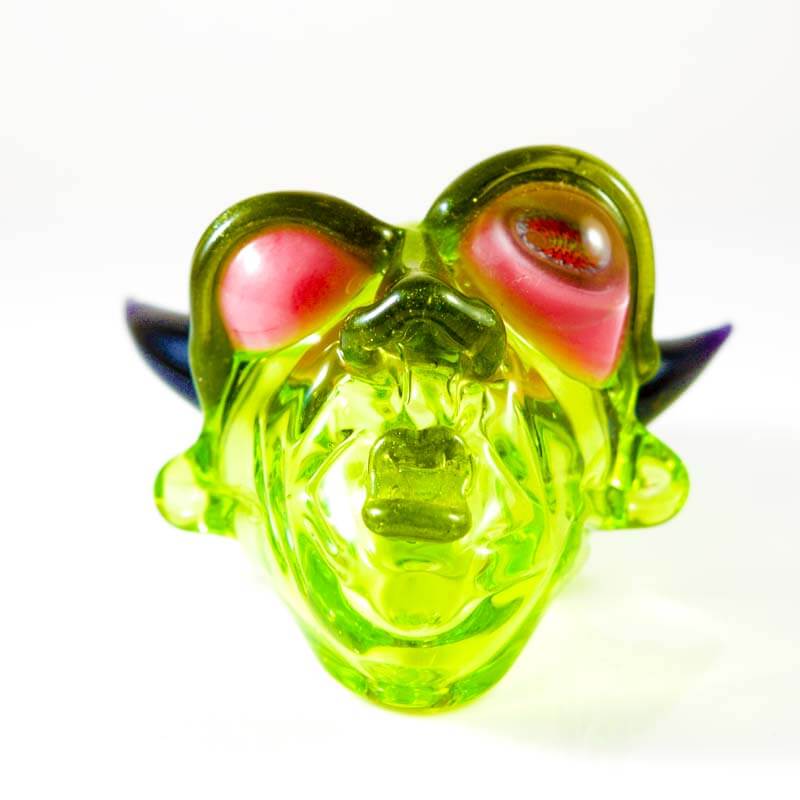 BNC Delightful Devil Glass Pendant Slyme Green Millie Eye 5