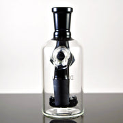 14mm Male Showerhead Ash Catcher 90º Black by Diamond Glass - Smoke City