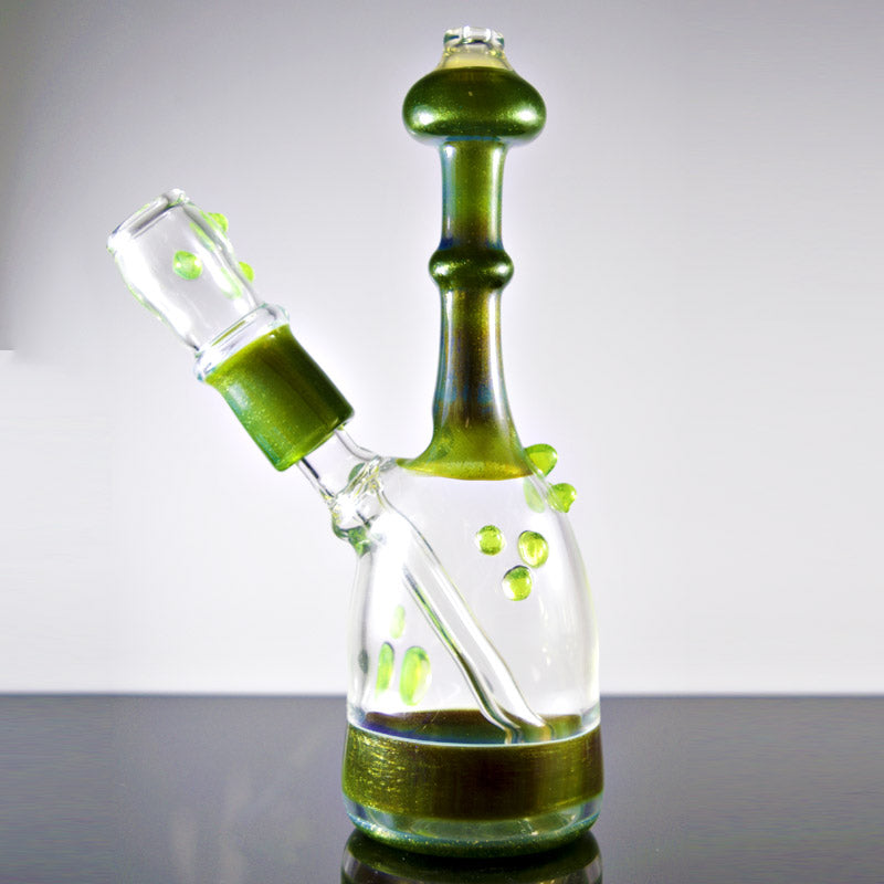 Dooms Day Green Sparkle Vapor Rig 14mm - Smoke City