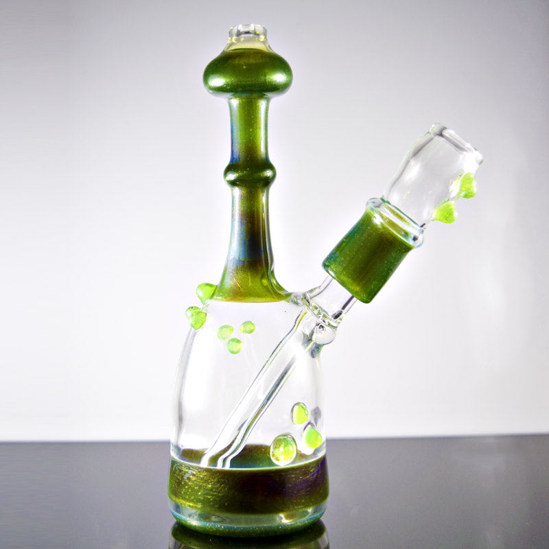 Dooms Day Green Sparkle Vapor Rig 14mm - Smoke City