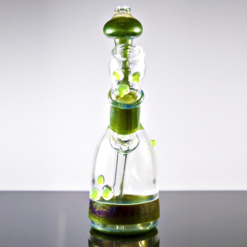 Dooms Day Green Sparkle Vapor Rig 14mm - Smoke City