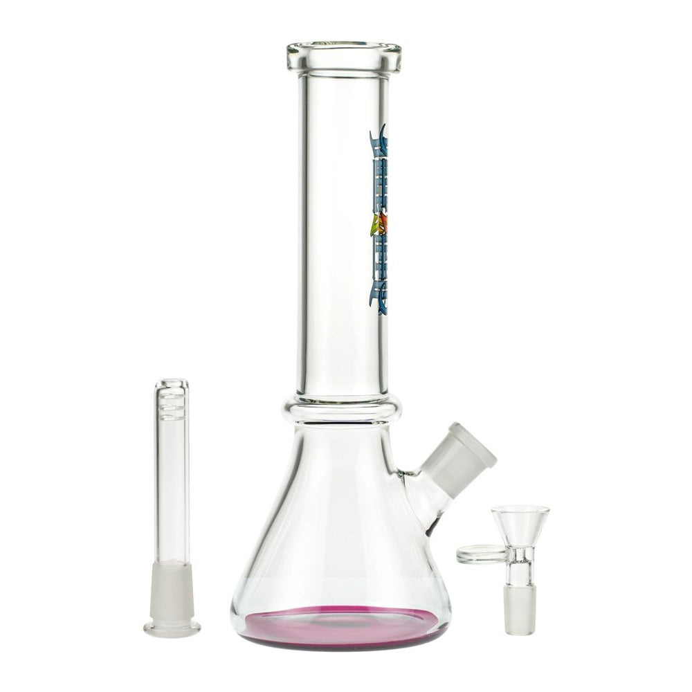 Dopezilla Lizard Beaker Base Bong 10" - Pink