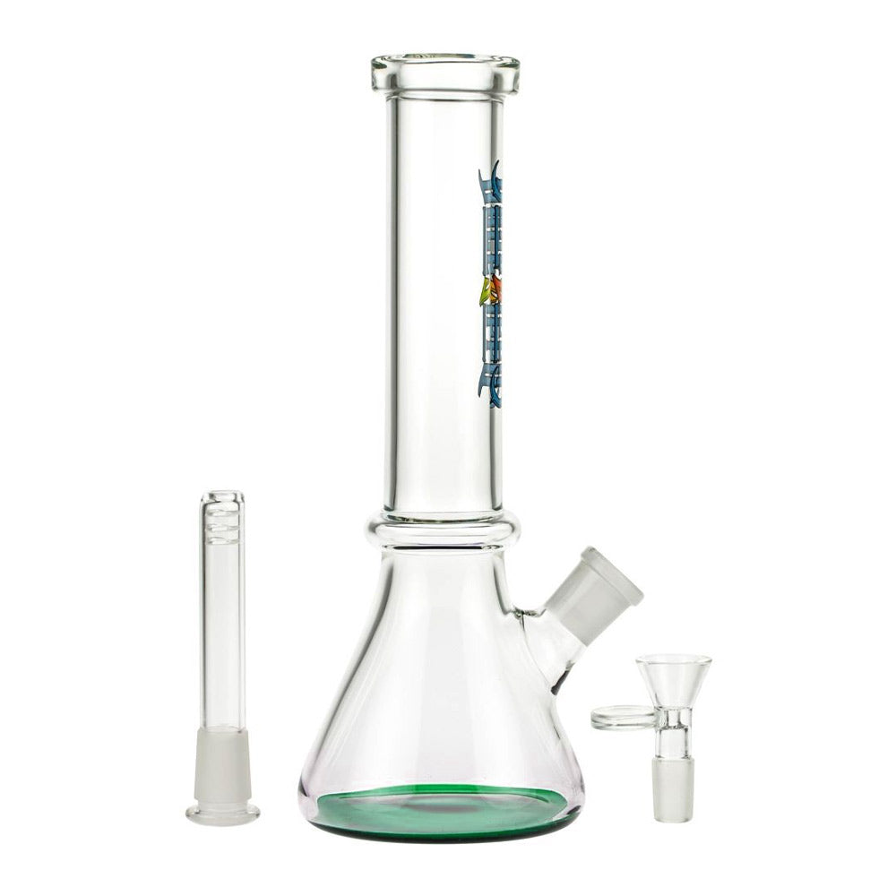 Dopezilla Lizard Beaker Base Bong 10" - Green