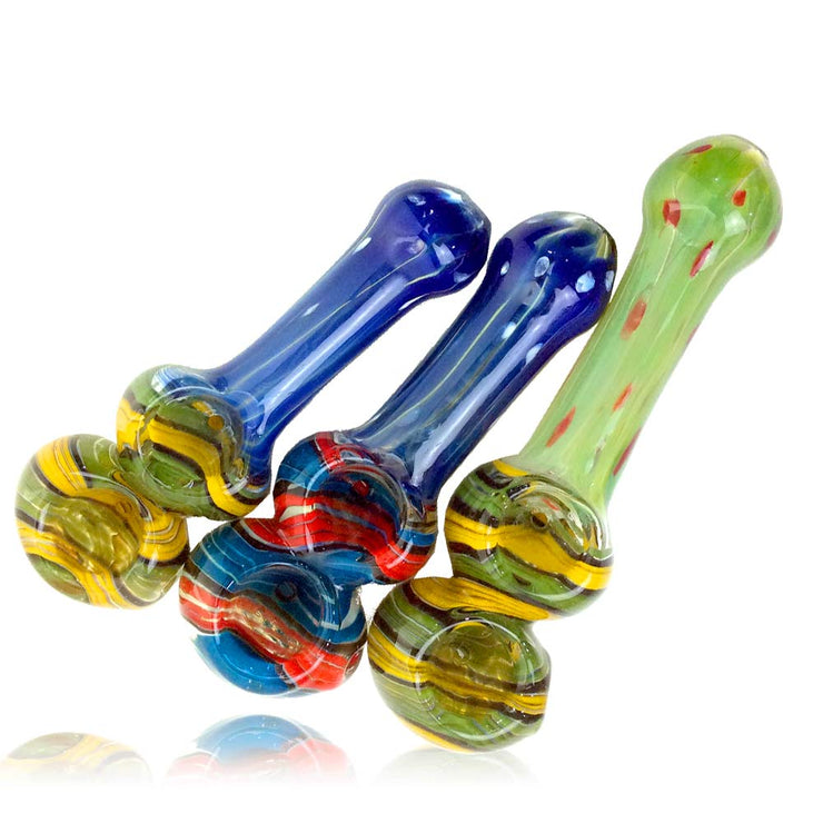 Double Bowl Glass Pipe