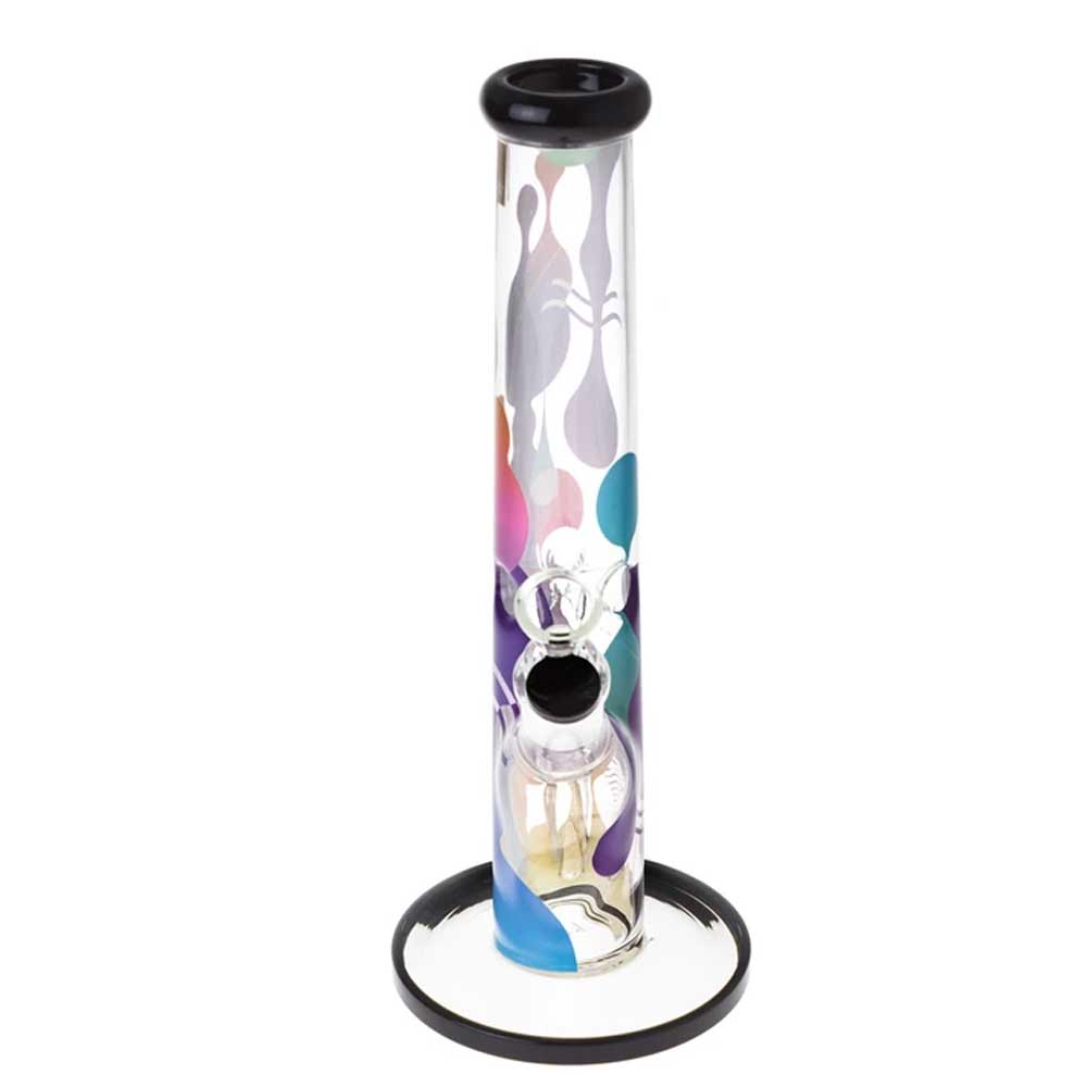 Famous Brandz Glass Straight Ice Bong  Panorama