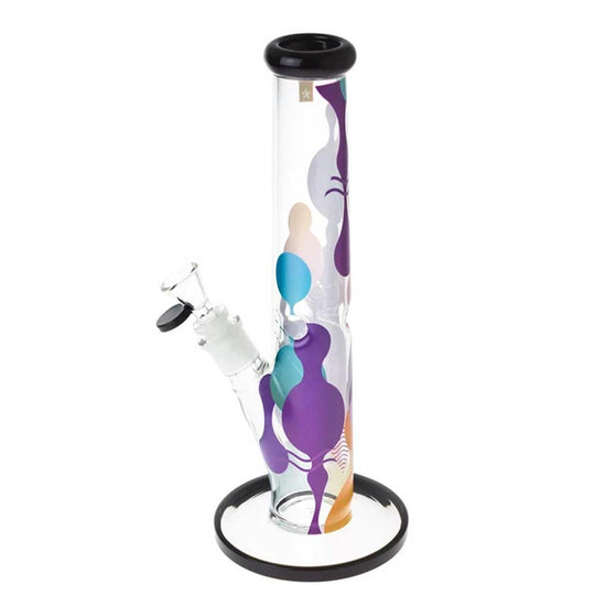 Famous Brandz Glass Straight Ice Bong  Panorama