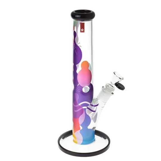 Famous Brandz Glass Straight Ice Bong  Panorama