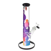 Famous Brandz Glass Straight Ice Bong  Panorama