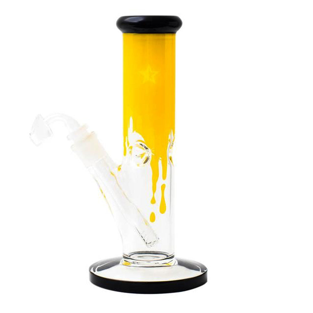 Famous Brandz Glass Straight Ice Bong | SURRENDER