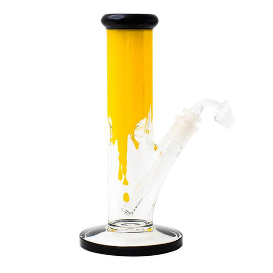 Famous Brandz Glass Straight Ice Bong | SURRENDER