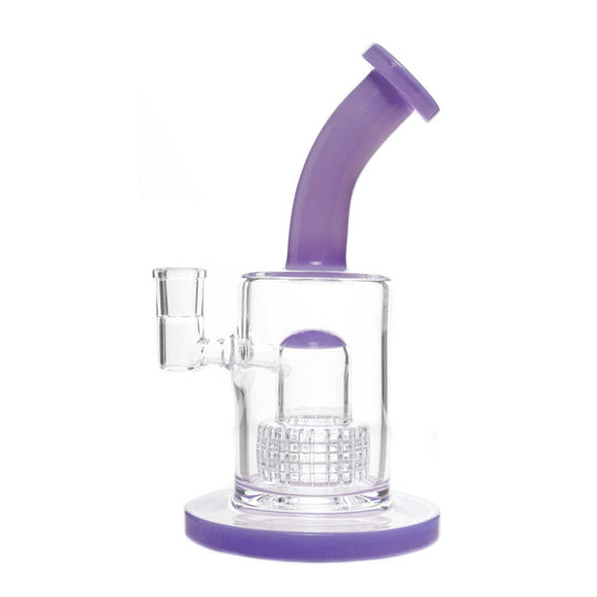 Purple Color Single Matrix Dab Rig With MATRIX PERC 