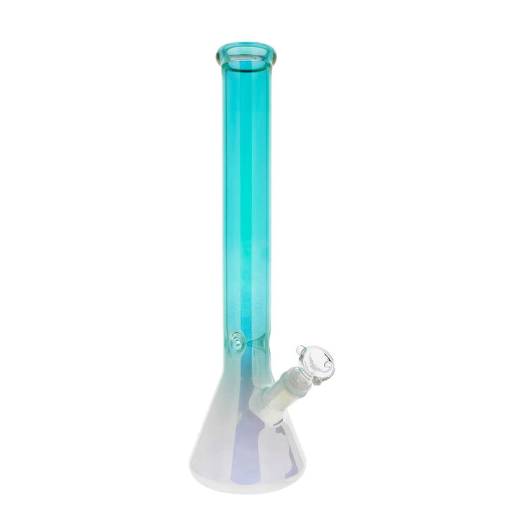 Holographic Rainbow Glass Bong - Beaker - 9MM - 16