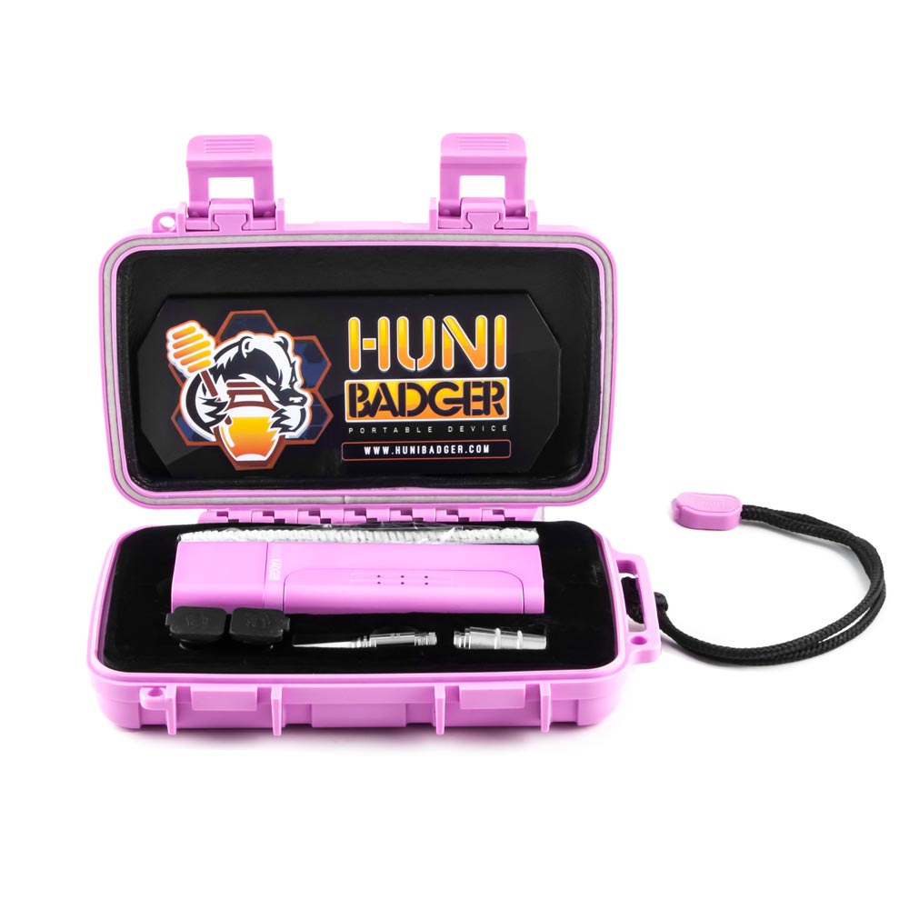 HUNI BADGER PORTABLE DABBING NAIL VAPORIZER PINK