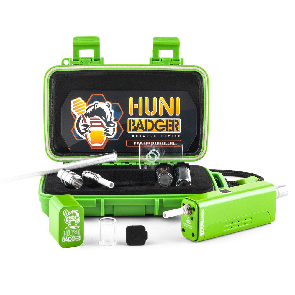 HUNI BADGER PORTABLE DAB NECTOR COLLECTOR NITRO GREEN VAPORIZER