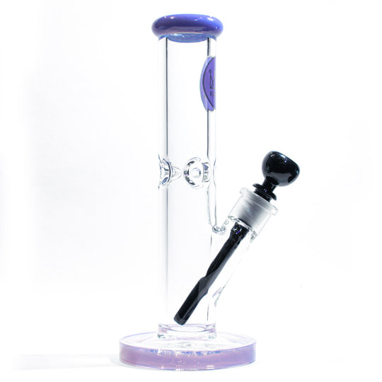 King Glass 7MM Water Pipe - Purple - Straight - 12" bong