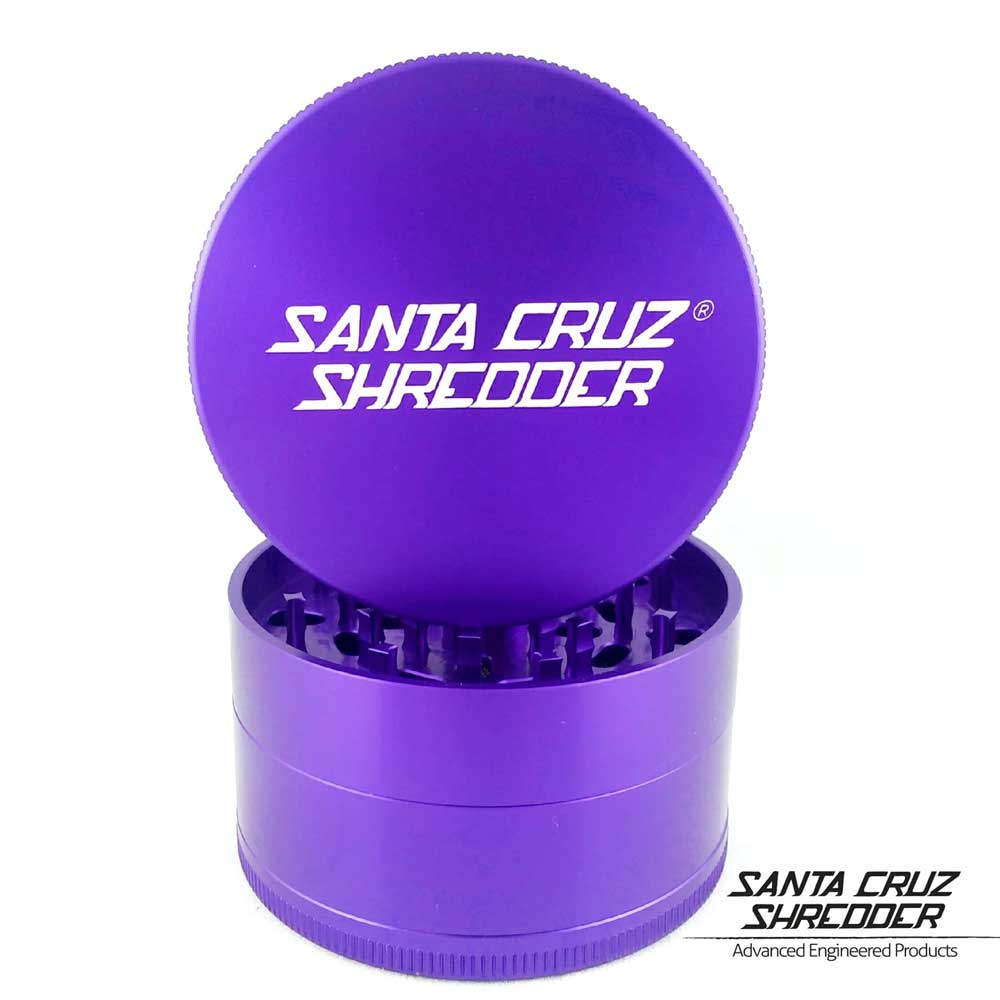 LARGE 4-PIECE PURPLE SANTA CRUZ SHREDDER