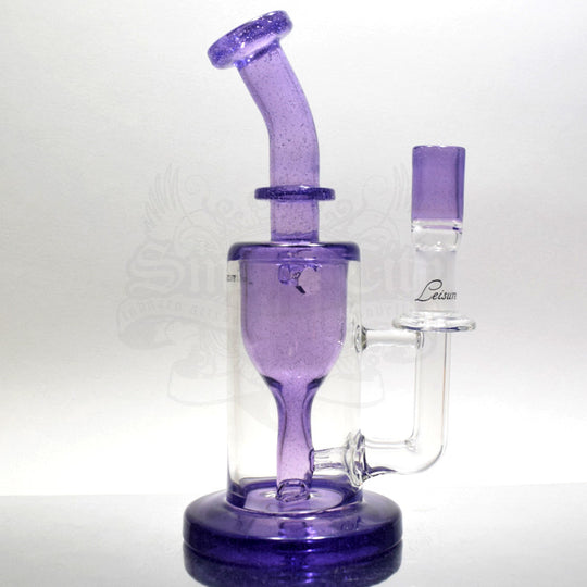 Leasure Glass - 14mm Purple Rain Incycler Vapor Rig - Smoke City