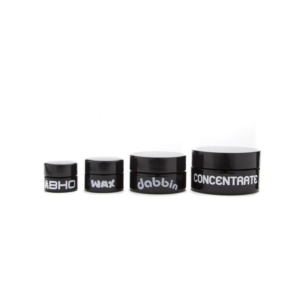 MEDIUM CONCENTRATE JAR - % LABEL (WRITE & ERASE) - Smoke City