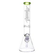 Monark Glass 14" Beaker Bong With green 