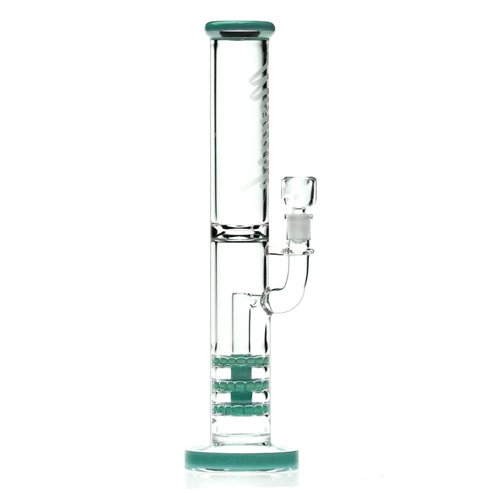 Monark Glass Triple Ratchet Perc Bong